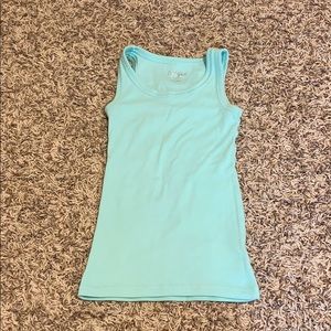 bright teal tank